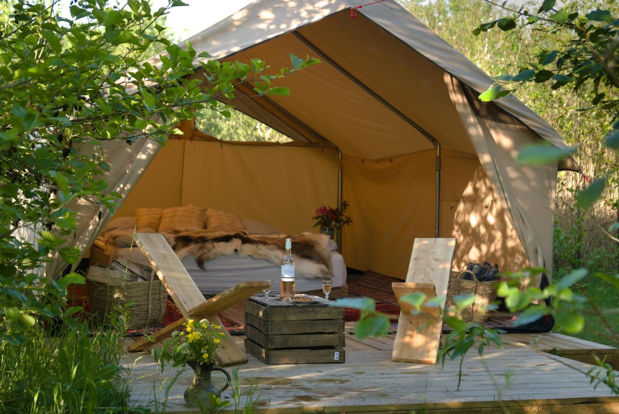 Naturlig Pa Korsgarden Glamping Nysted Exteriér fotografie