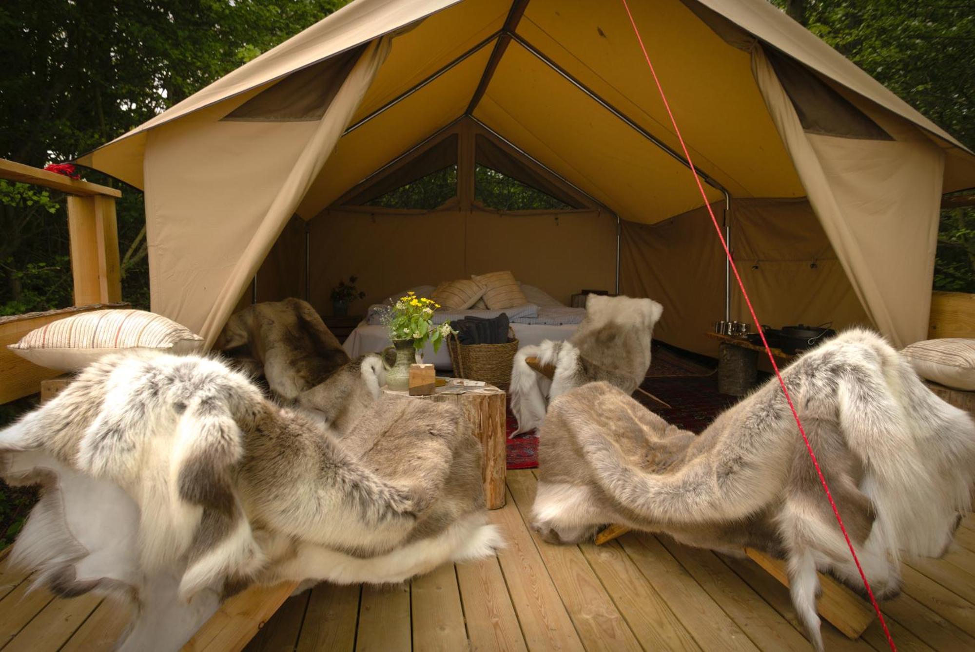 Naturlig Pa Korsgarden Glamping Nysted Exteriér fotografie